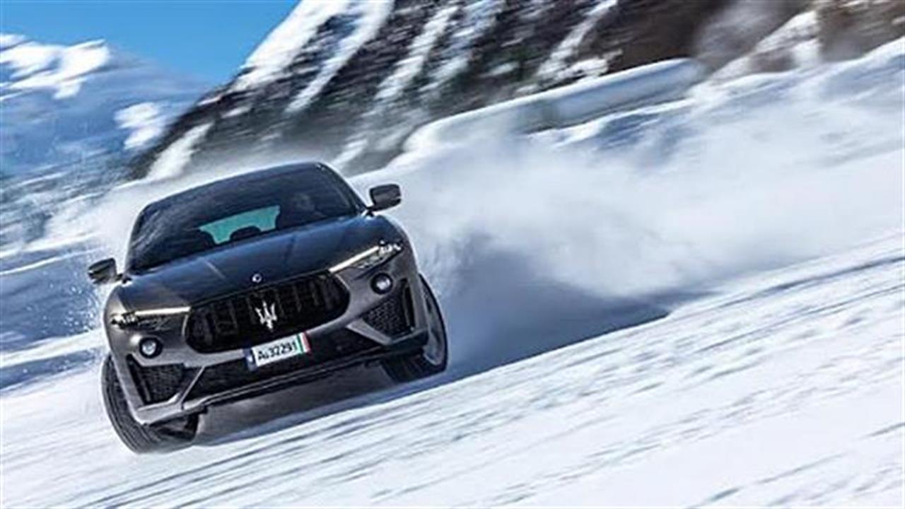 Η Maserati «ζωγράφισε» στην παγωμένη λίμνη του St. Moritz