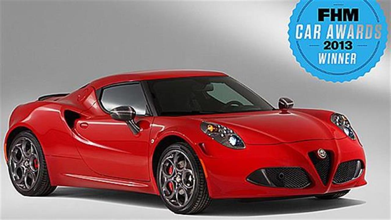 Alfa Romeo 4C: Αυτοκίνητο της Χρονιάς από το FHM