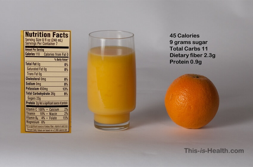 apple juice vs orange juice drank more